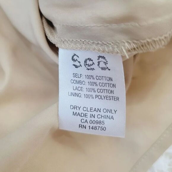 Sea New York Embroidered Eyelet Asymmetrical Lace Up Edie Dress in White Size 10 - Picture 11 of 12